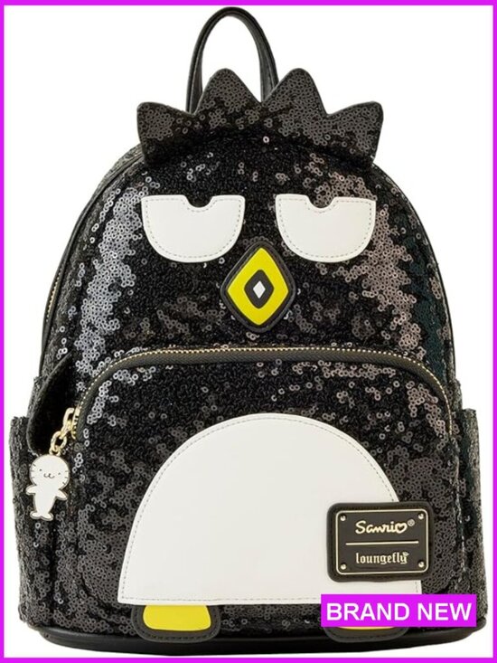 Sequin Mini Backpack Chic Cosplay Daypack Faux Leather Unisex Casual main image 6